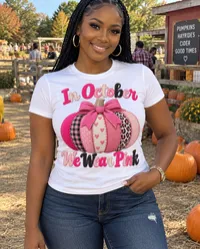 In October We Wear Pink PNG - Patchwork Pumpkin – Image 2