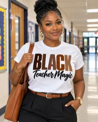 Black Teacher PNG - Black Teacher Magic – Image 1