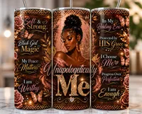 Black Woman Self Love Tumbler Wrap | Affirmations – Image 1
