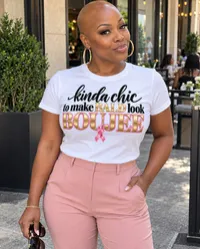 Breast Cancer PNG - Kinda Chic To Make Bald Look Boujee – Image 1