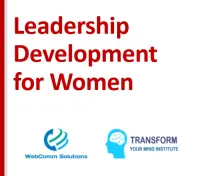 Leadership Development for Women Course – Image 1