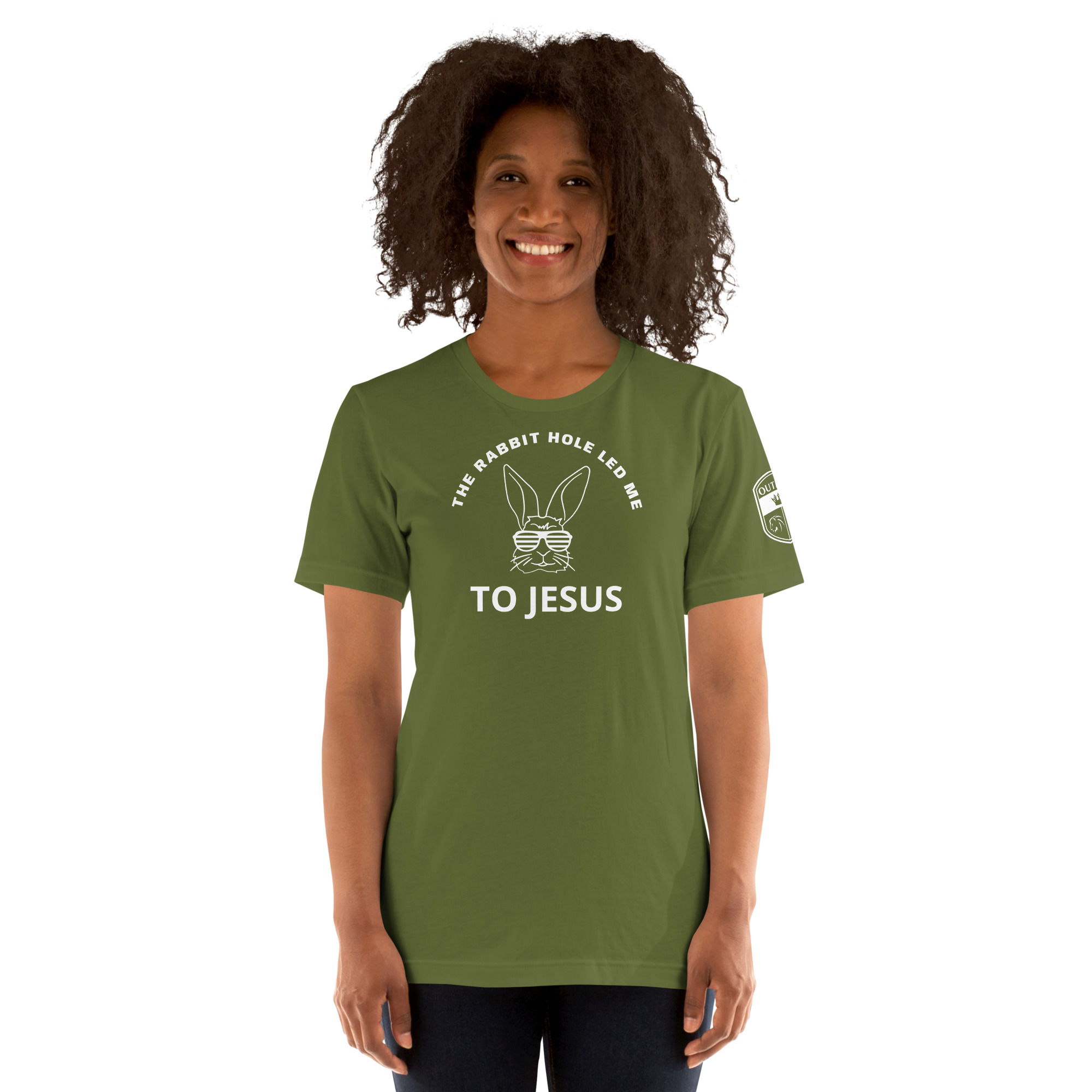 THE RABBIT HOLE LED ME TO JESUS Tee – Image 7