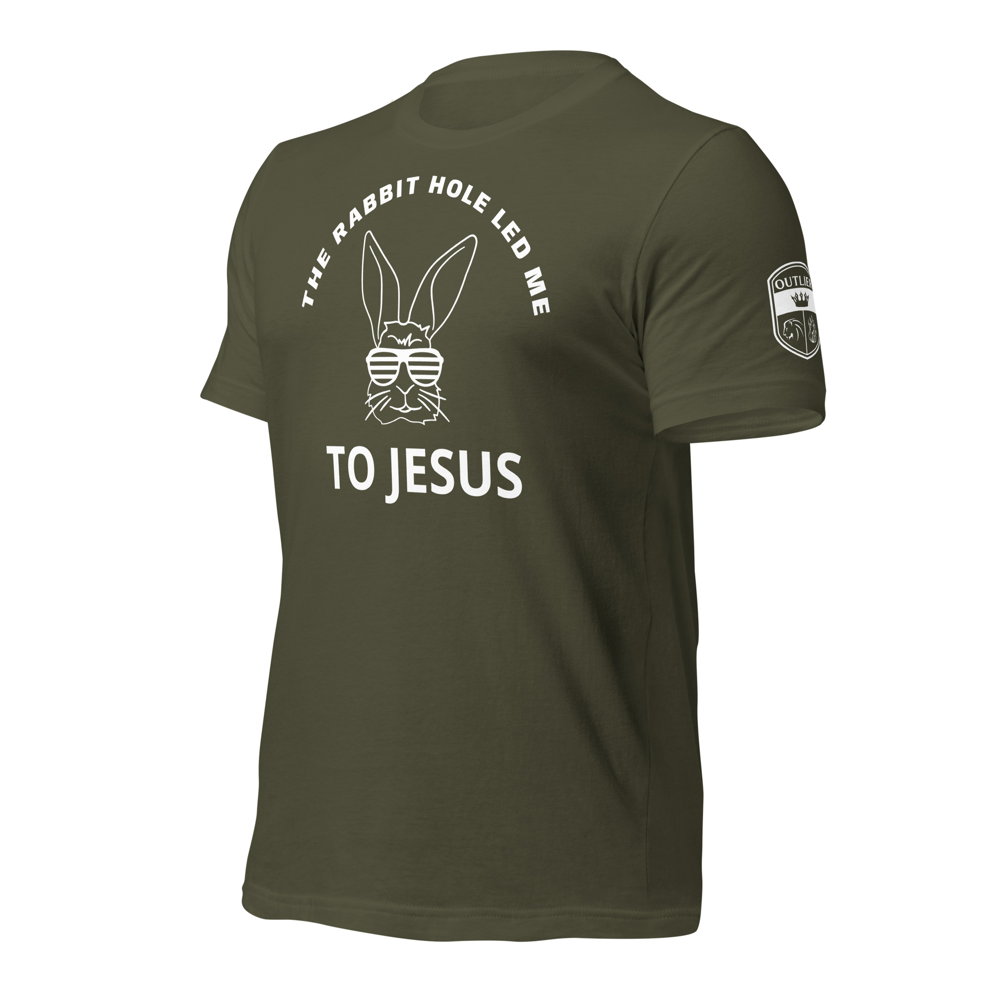 THE RABBIT HOLE LED ME TO JESUS Tee – Image 11