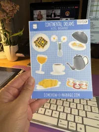 Continental Dreams | Hotel Breakfast Sticker Sheet – Image 3
