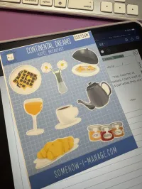 Continental Dreams | Hotel Breakfast Sticker Sheet – Image 2