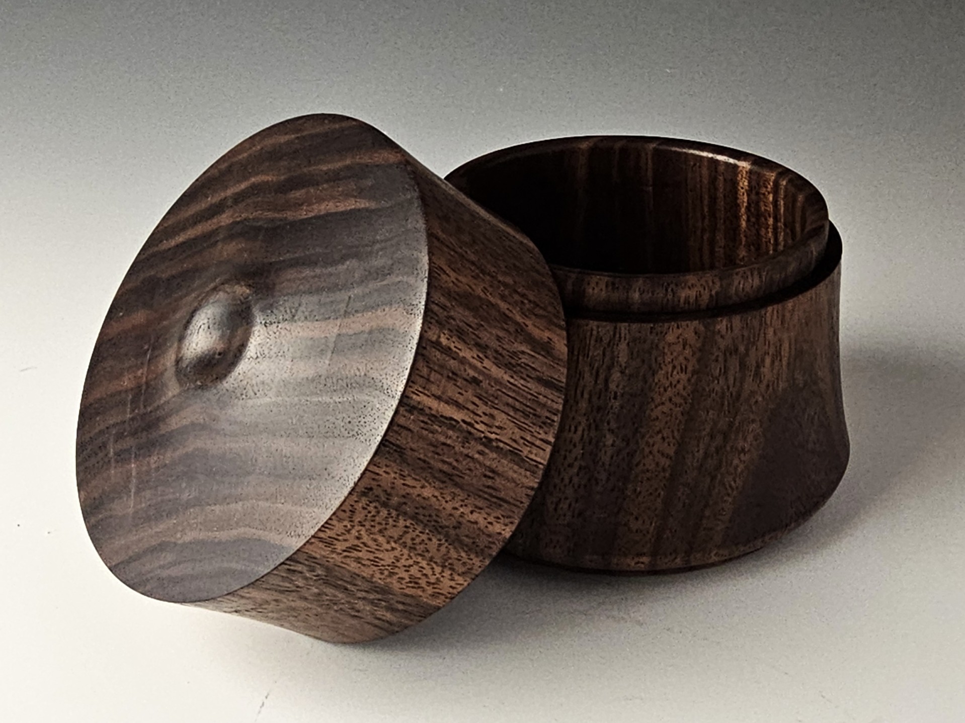 Hand-Turned Black Walnut Box – Image 3
