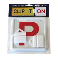 Original Clip It On 2 x Red P-Plate – Image 2