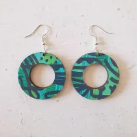 Greenffiti - Medium Hoop  – Image 1