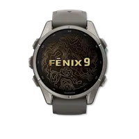 Fenix 9 43mm Titanium with Pebble Gray Silicone Band – Image 2