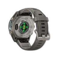 Fenix 9 43mm Titanium with Pebble Gray Silicone Band – Image 3