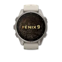 Fenix 9 43mm Titanium with Fog Gray Silicone Band – Image 2