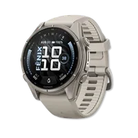 Fenix 9 43mm Titanium with Fog Gray Silicone Band – Image 1