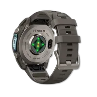 Fenix 9 47mm Titanium with Pebble Gray Silicone Band – Image 3