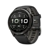 Fenix 9 Pro Amoled 43mm Carbon Gray DLC Titanium with Black/Pebble Gray Silicone Band – Image 1
