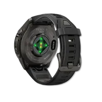 Fenix 9 Pro Amoled 43mm Carbon Gray DLC Titanium with Black/Pebble Gray Silicone Band – Image 3