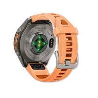 Fenix 9 Pro Amoled 43mm Titanium with Shell Pink/Autumn Orange Silicone Band – Image 3