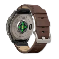 Fenix 9 Pro Amoled 47mm Titanium with Walnut Leather Band – Image 3