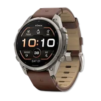 Fenix 9 Pro Amoled 47mm Titanium with Walnut Leather Band – Image 1