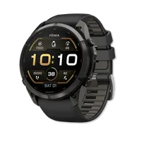 Fenix 9 Pro Amoled 51mm Carbon Gray DLC Titanium with Black/Pebble Gray Silicone Band – Image 1