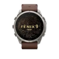 Fenix 9 Pro Amoled 51mm Titanium with Walnut Leather Band – Image 2