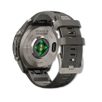 Fenix 9 Pro Solar 47mm Titanium with Pebble Gray Silicone Band – Image 3