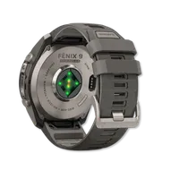 Fenix 9 Pro Solar 51mm Titanium with Pebble Gray Silicone Band – Image 3