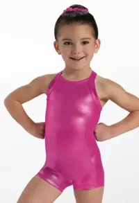 Kids Metallic Biketard – Image 6