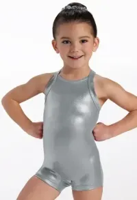 Kids Metallic Biketard – Image 7
