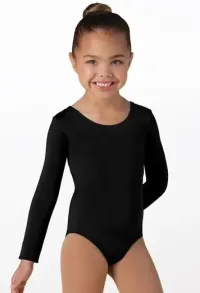 Long Sleeve High-Back Leotard – Image 1