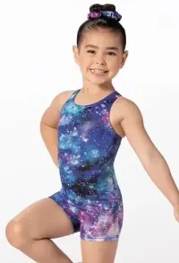 Kids Metallic Racer Biketard - Includes Scrunchie – Image 6