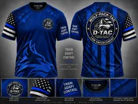 D-TAC LEO Range Shirt- Short Sleeve-Blue – Image 1