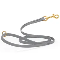 Viper Biothane Leash - 6 ft x 1/2 in – Battleship Gray