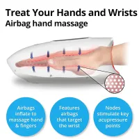 Daiwa Felicity Cordless Hand Massager with Heat and Compression - Wrist and Hand Massager for Arthritis and Carpal Tunnel (Mou – Image 5