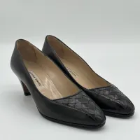 Décolleté Bottega Veneta Intrecciato Nero – Image 1