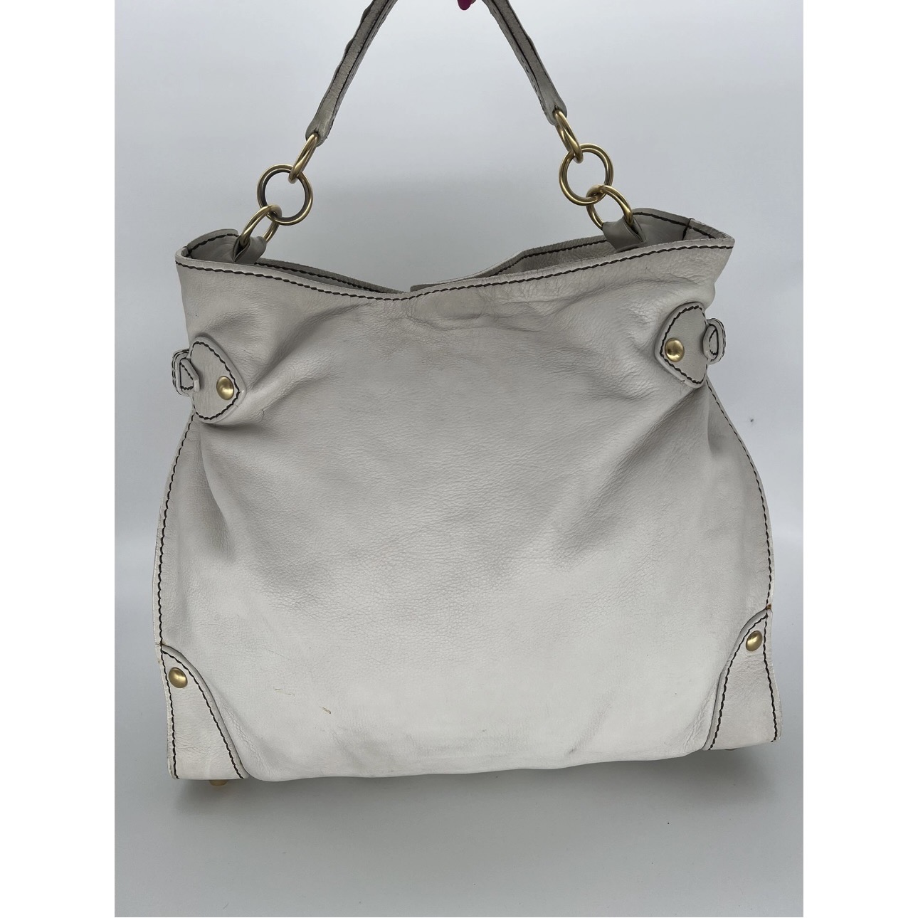 Borsa Miu Miu Vitello Lux Hobo in pelle – Image 3