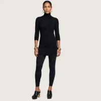 Bamboo TURTLENECK DRESS – Image 3