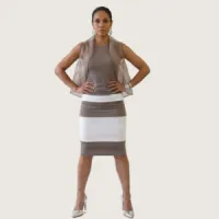 Bamboo BLOCK SKIRT  – Image 5