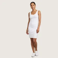 Bamboo TANK DRESS – White