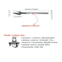 "Draco" Traditional Chinese Throwing Spike (Set of 3) – Image 5