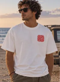  Waves  T-Shirt Blanc – Image 2