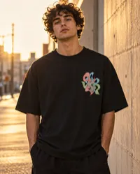 Waves  T-Shirt Noir  – Image 2