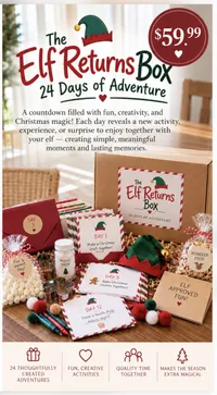 The Elf Returns Box – 24 Days of Adventure – Image 1