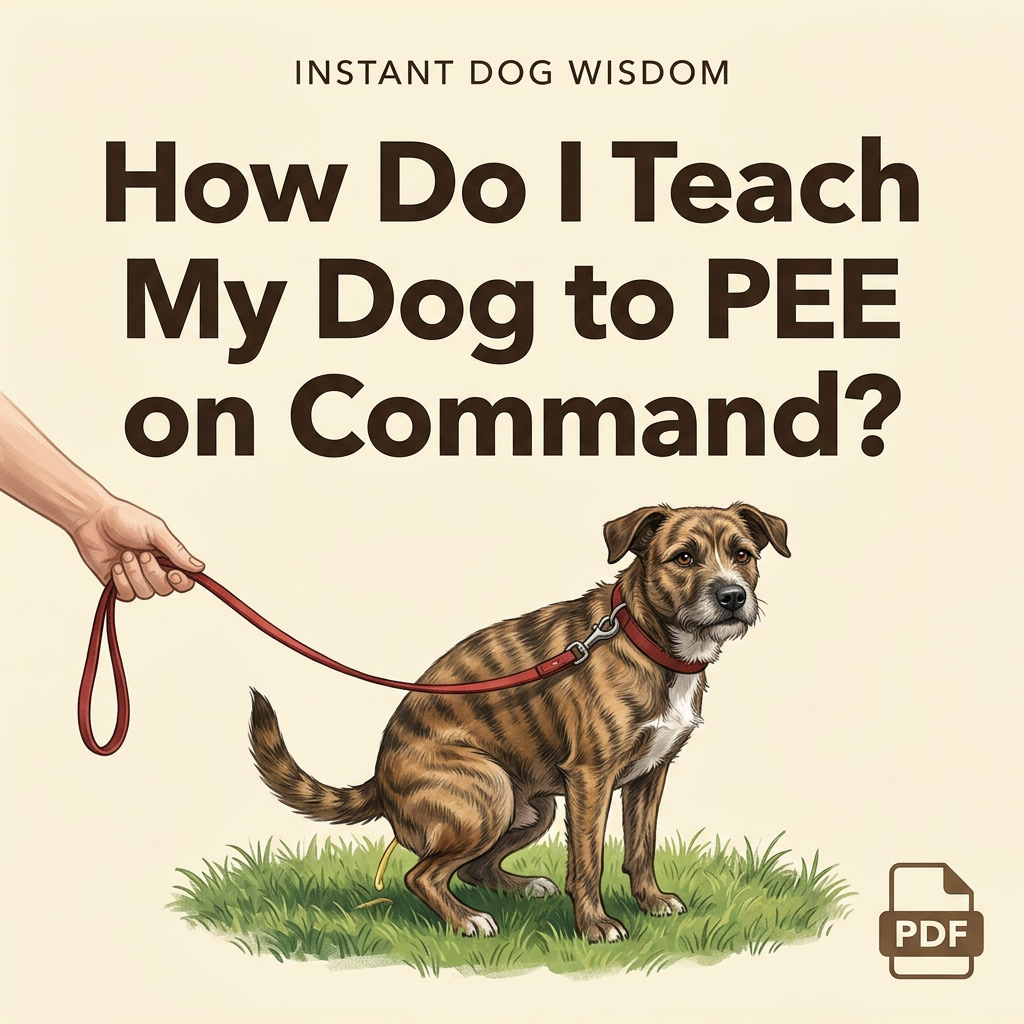 How Do I Teach My Dog to PEE on Command? - PDF Version – Image 1