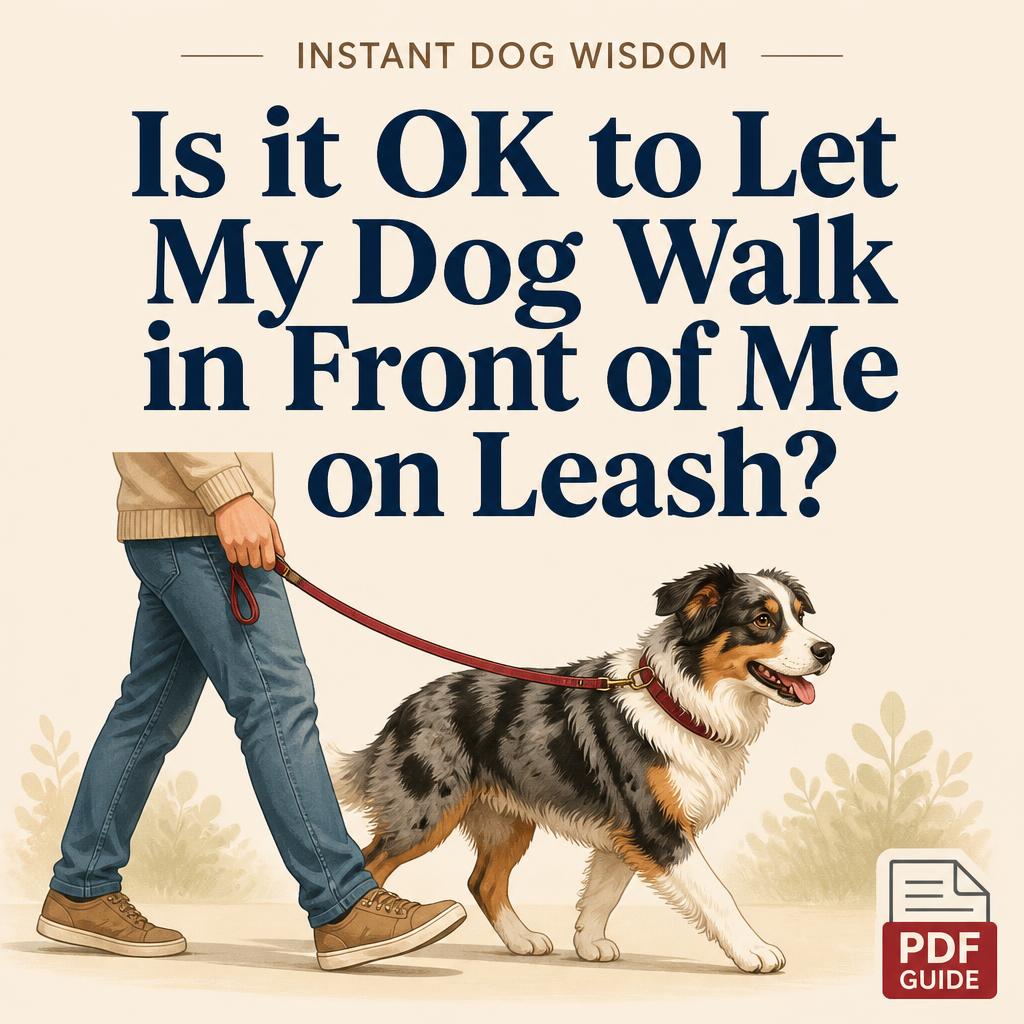 Is it OK to Let My Dog Walk in Front of Me on Leash? - PDF Version – Image 1
