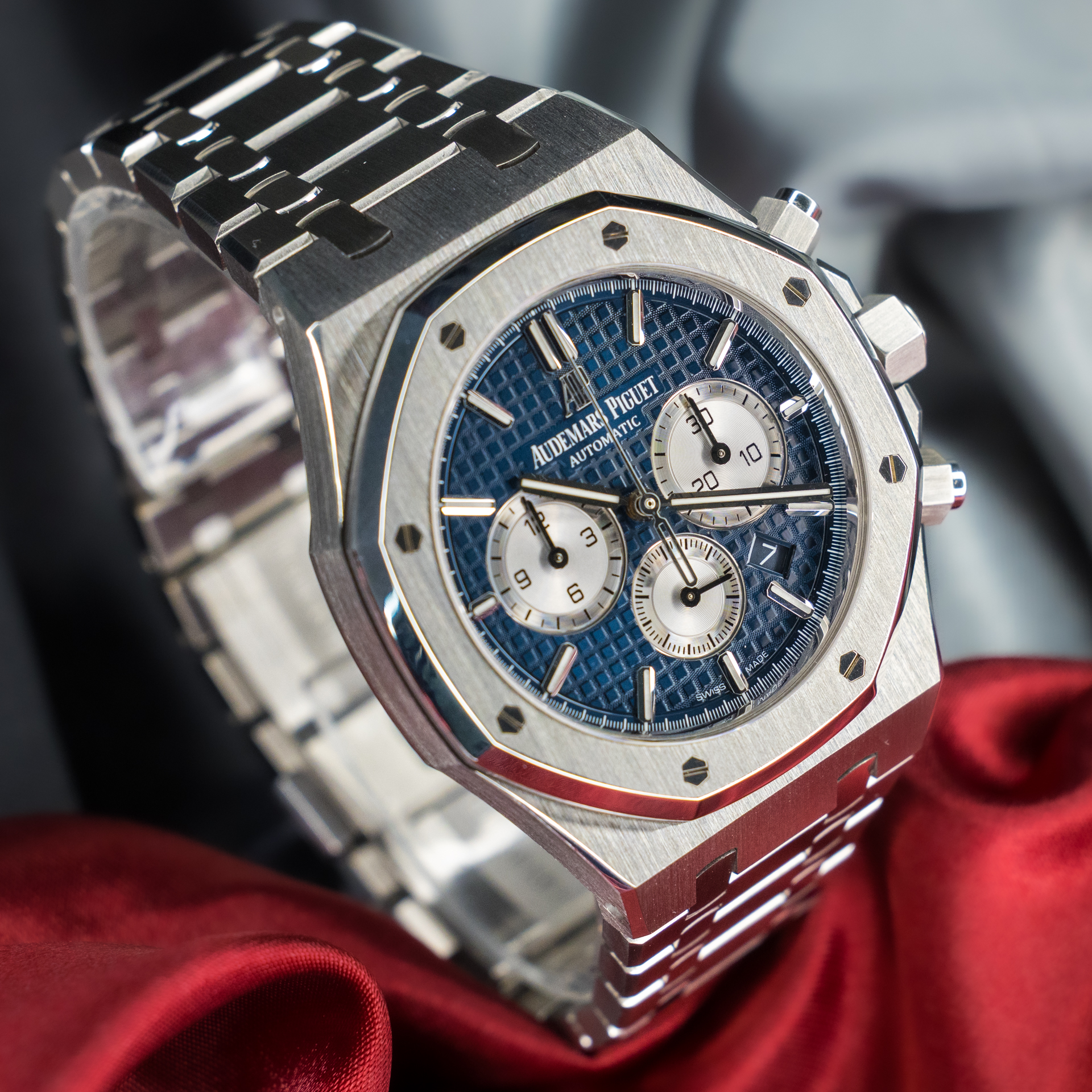 AUDEMARS PIGUET ROYAL OAK CHRONOGRAPH - 26331ST BLUE DIAL – Image 3