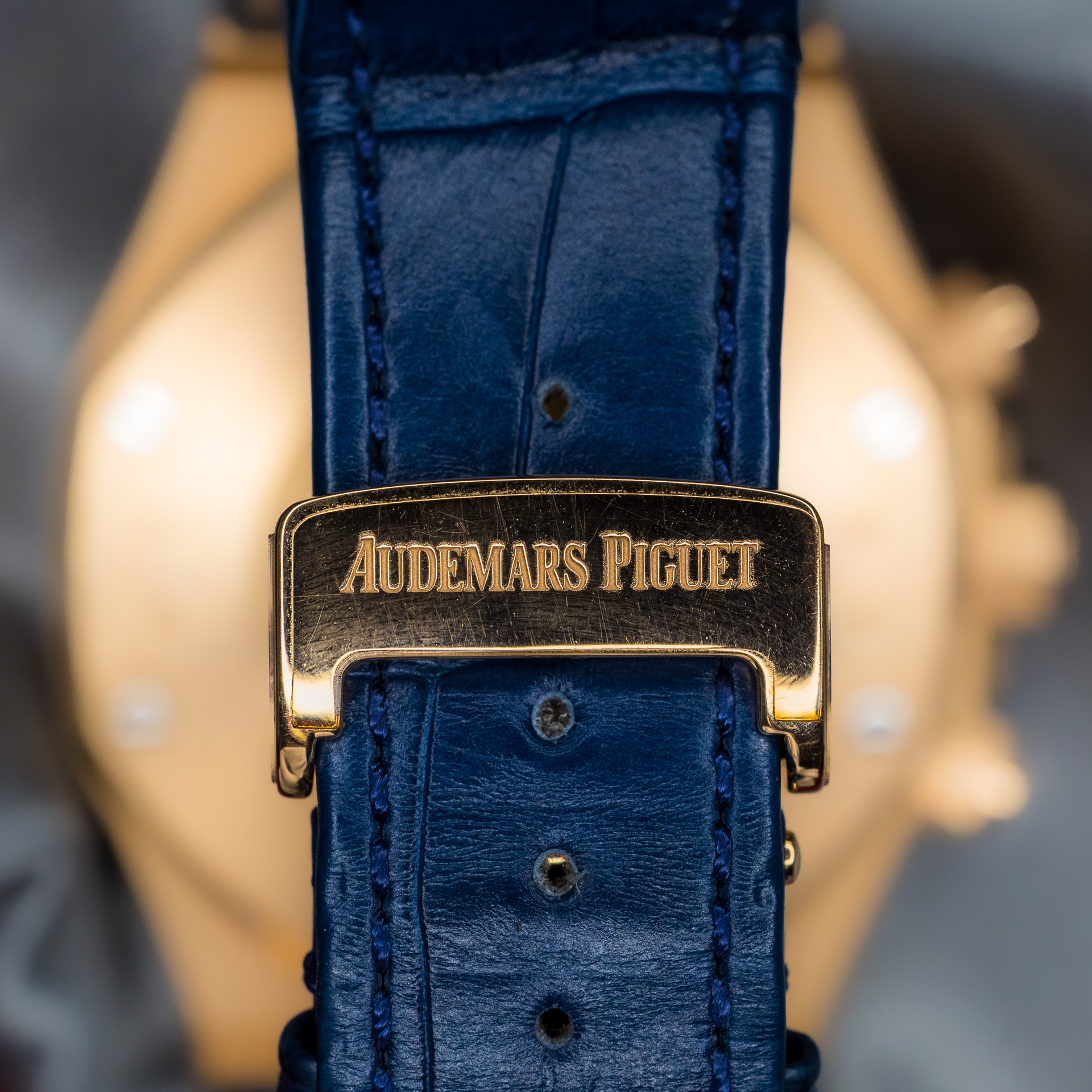 AUDEMARS PIGUET ROYAL OAK CHRONOGRAPH 26331OR BLUE DIAL – Image 4
