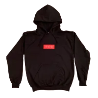 Our Daughter Hoodie Black w. Red Patch – Image 1