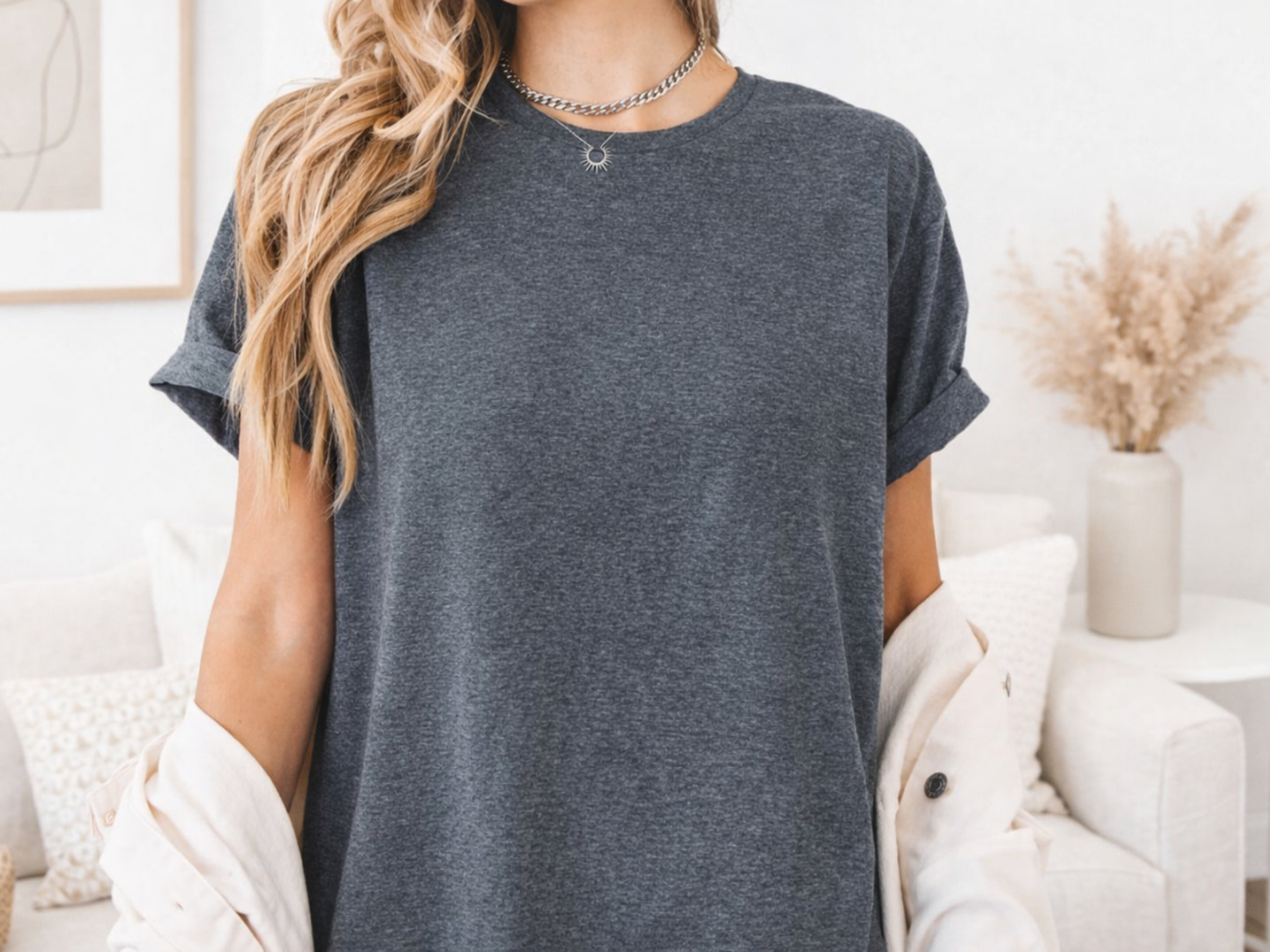 Brite Beginnings Adult T-Shirt – Large, Dark Heather