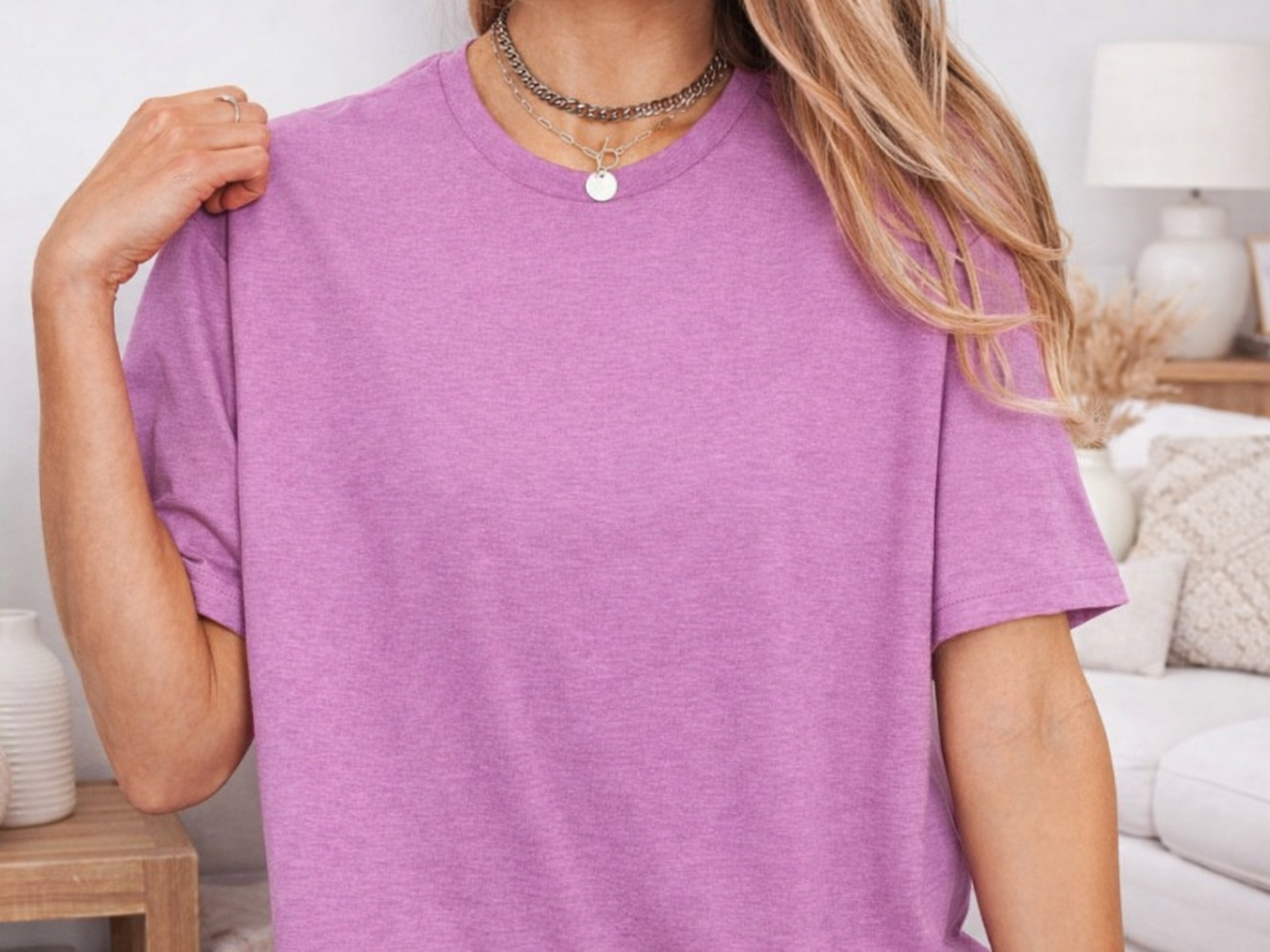 Brite Beginnings Adult T-Shirt – X-Large, Heather Berry