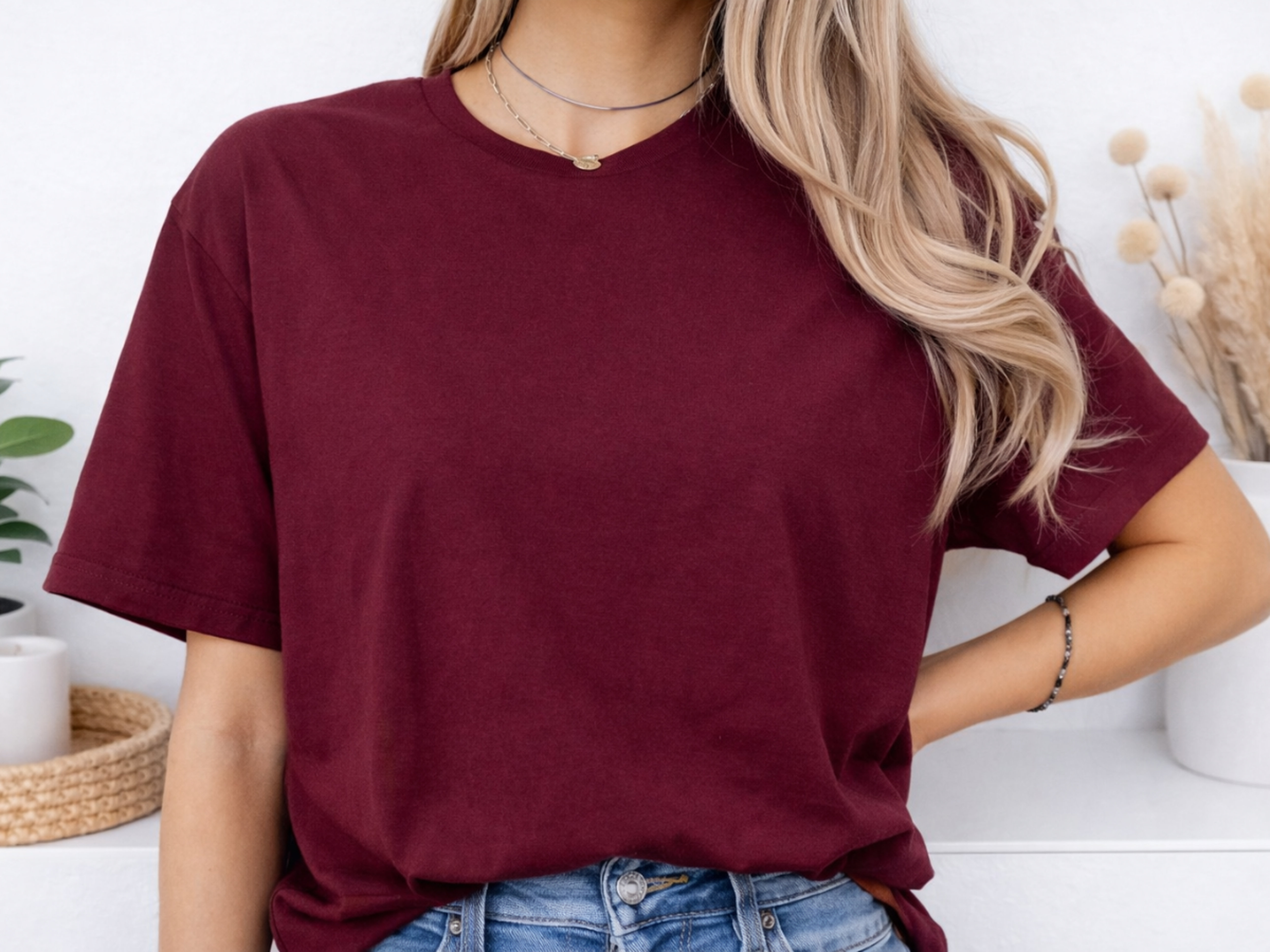 Brite Beginnings Adult T-Shirt – Large, Maroon